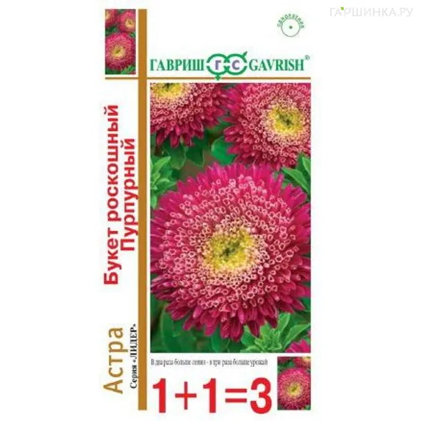 Астра Букет роскошный пурпурный, 0,5 г